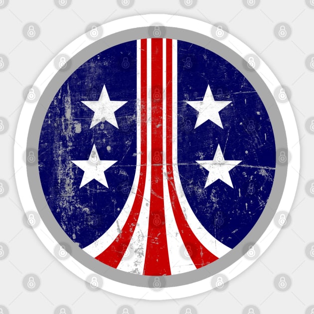 USCM Stars and Stripes Sticker by synaptyx